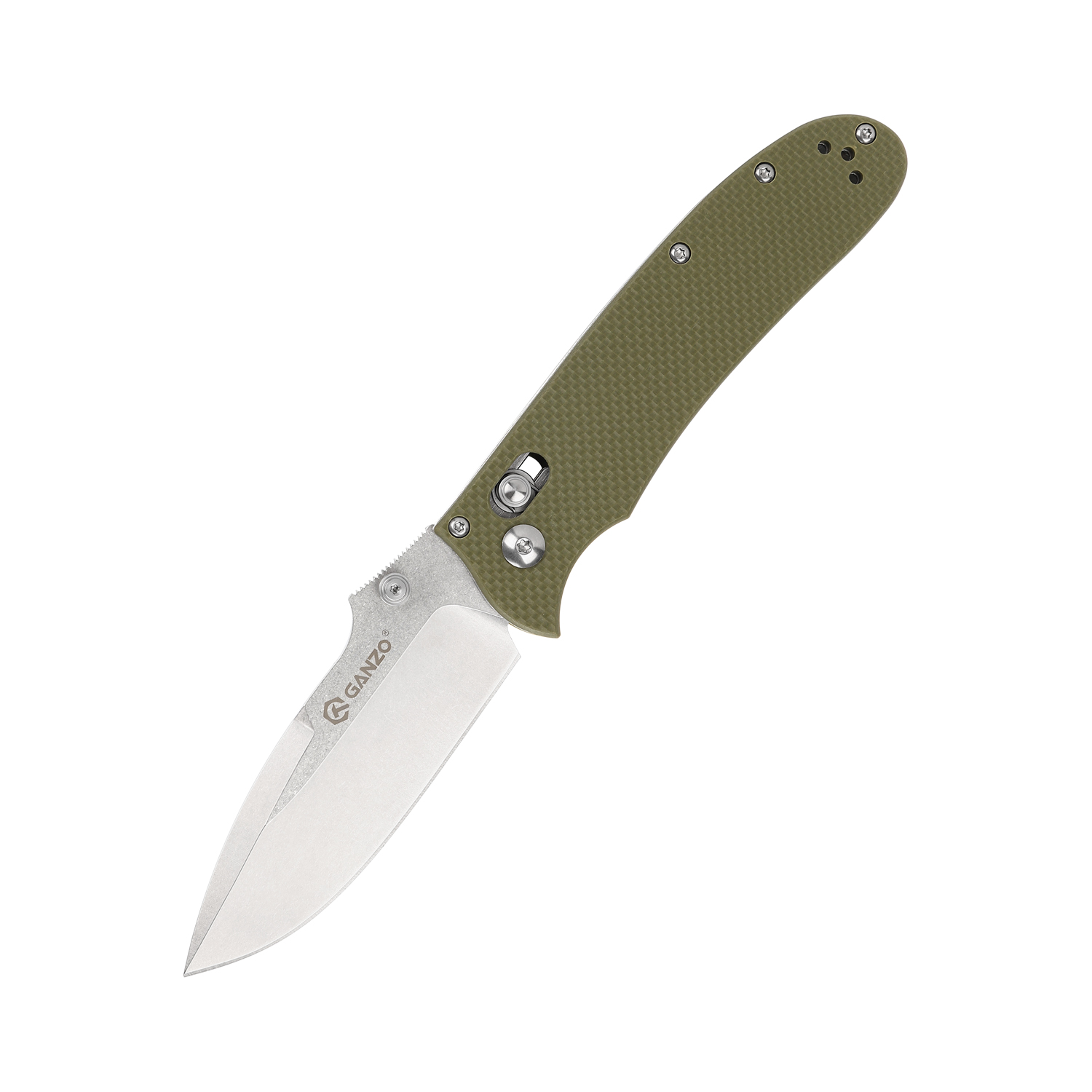 1 Ніж складаний туристичний Ganzo D704 (8.5 см) D2 / G10 зелений - Зображення 1