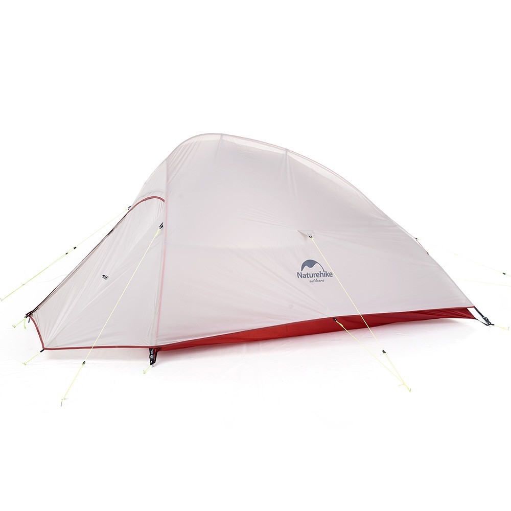 1 Намет надлегкий двомісний з футпринтом Naturehike Cloud Up 2 Updated NH17T001-T, 20D, сірий - Зображення 1