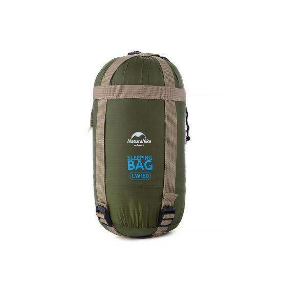 1 Спальник надлегкий Naturehike Ultra light LW 180 NH15S003-D, (20°C), p-p M, лівий, темно-зелений - Зображення 1