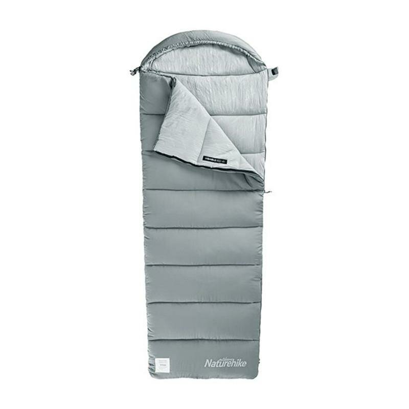 1 Спальник з капюшоном Naturehike M400 NH20MSD02, (1°C), лівий, сірий - Зображення 1