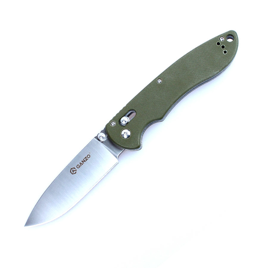 12841.900x0 Ніж складаний туристичний Ganzo G740 (9.5 см) 440C / G10 зелений - Зображення 1