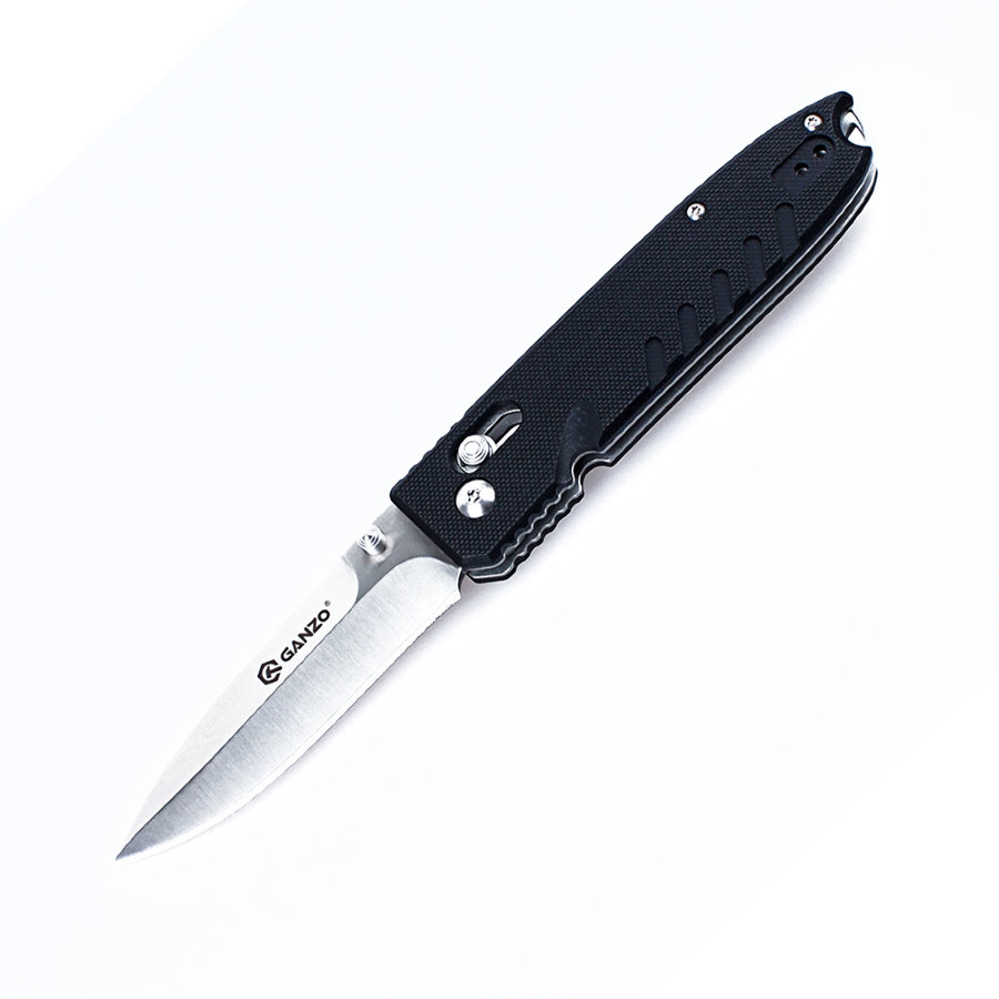 13547.900x0 Ніж складаний туристичний Ganzo G746-1 ( 8.5 см) 440С / G10 чорний - Зображення 1