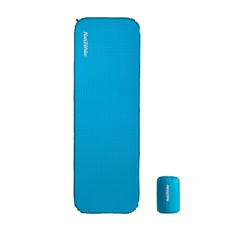 136832.970 Килимок самонадувний Naturehike C034 NH19Q034-D, 30 мм, Розмір L, блакитний - Зображення 1