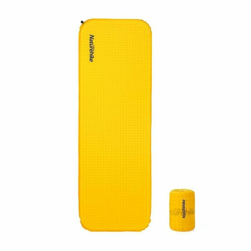 136836.970 Килимок самонадувний Naturehike C034 NH19Q034-D, 30 мм, Розмір L, жовтий - Зображення 1