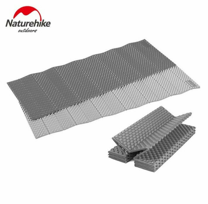 136856.970 Килимок складний IXPE Naturehike NH19QD008, алюмінієва плівка, 185x56х1,8 см, сірий - Зображення 1