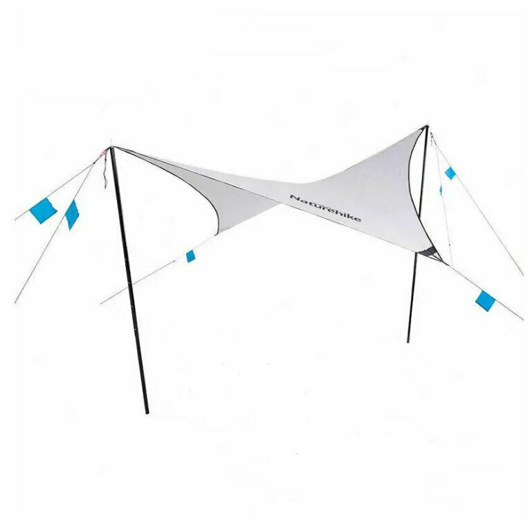 137202.970 Тент для кемпінгу Naturehike Rhombus NH19TM003, 150D / Silver Coated, 402*268 см, сірий - Зображення 1
