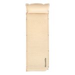 Матрац туристичний із подушкою, самонадувний одномісний Naturehike CNK2300DZ014, 192x65x3 см, бежевий