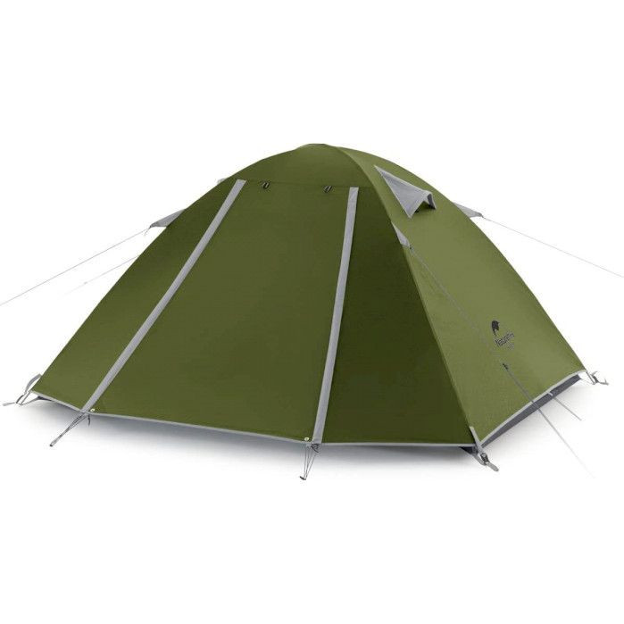 211415.970 Намет двомісний Naturehike P-Series NH18Z022-P, 210T/65D, темний хакі - Зображення 1