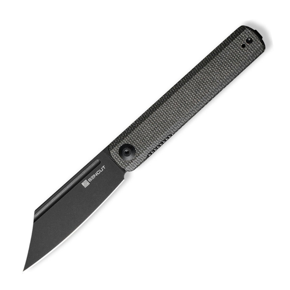 257841.970 Ніж складаний туристичний Sencut Bronte, (8.6 см) 9Cr18MoV / Micarta чорний - Зображення 1