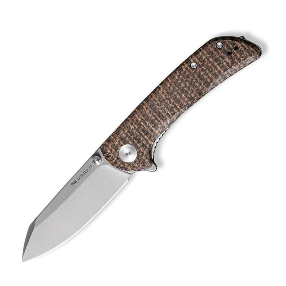 257846.970 Ніж складаний кишеньковий Sencut Fritch, (7.6 см) 9Cr18MoV / Micarta коричневий - Зображення 1