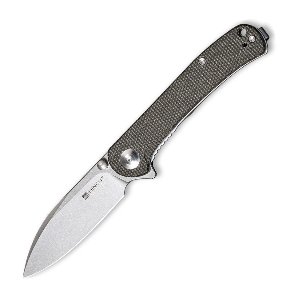 257851.970 Ніж складаний кишеньковий Sencut Scepter, (7.5 см) 9Cr18MoV / Micarta сірий - Зображення 1