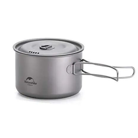258976.970 Каструля титанова зі складаною ручкою 800 мл Naturehike NH18T101-A - Зображення 1