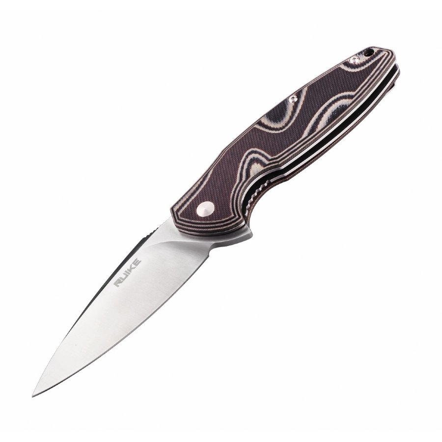 27084.900x0 Ніж складаний туристичний Ruike Fang P105-K, (9.2 см) 14C28N / G10 сірий - Зображення 1