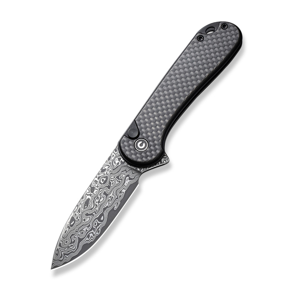 275486.970 Ніж складаний кишеньковий Civivi Elementum II, (7.5 см) Damascus / Carbon Fiber & G10 - Зображення 1