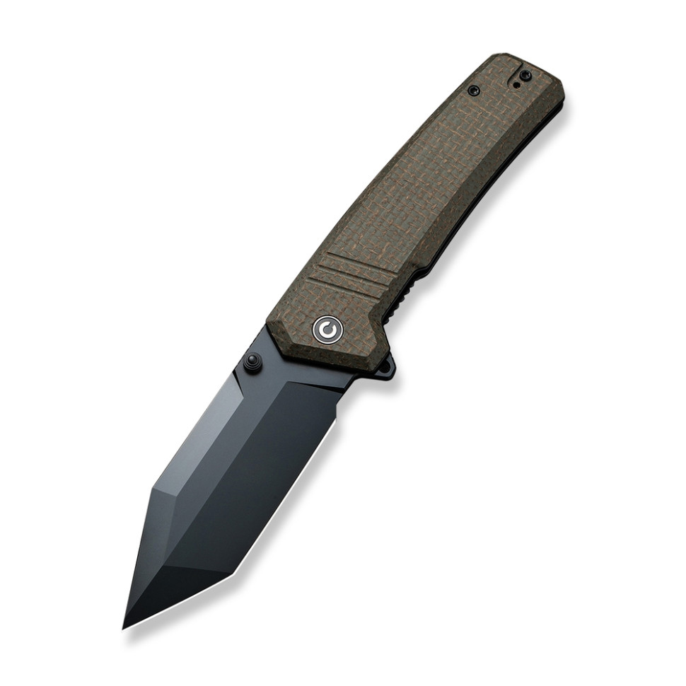 275838.970 Ніж складаний тактичний Civivi Bhaltair, (10.1 см) 14C28N / Micarta зелений - Зображення 1