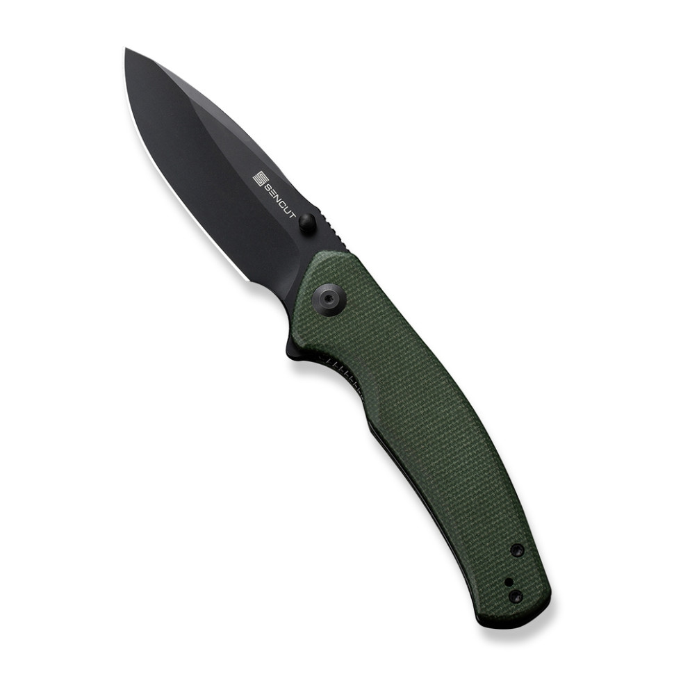 275884.970 Ніж складаний туристичний Sencut Slashkin, (8.8 см) D2 / Micarta зелений - Зображення 1