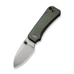 Ніж складаний кишеньковий Civivi Baby Banter, (5.9 см) Nitro-V / Micarta зелений