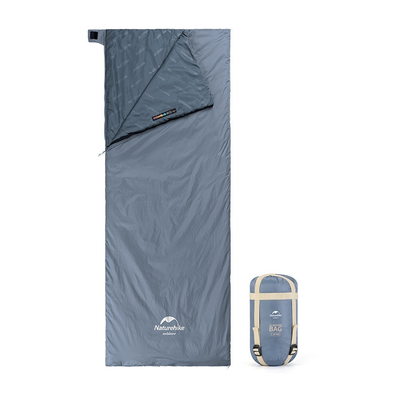 285165.970 Спальник надлегкий Naturehike Ultralight LW180 NH21MSD09 лівий, (15°C), p-p XL, сіро-синій - Зображення 1