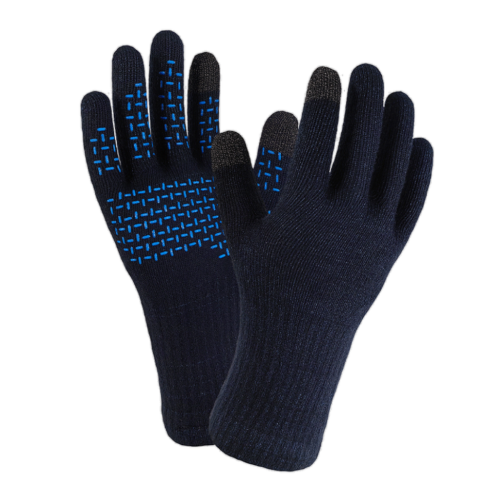 307658.970 Рукавички водонепроникні Dexshell ThermFit 3.0 Gloves, темно-блакитні, розмір L - Зображення 1