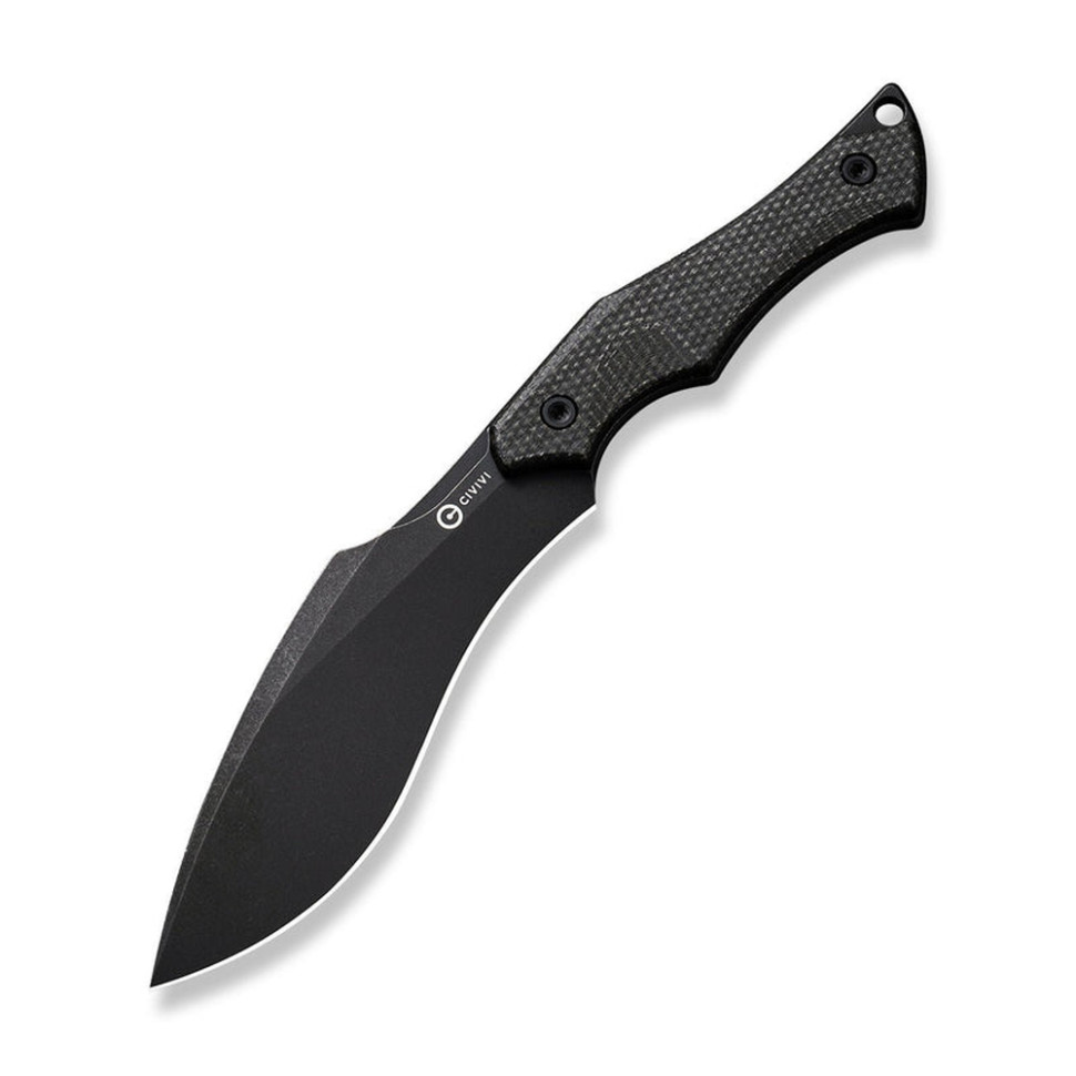 316162.970 Ніж фіксований тактичний Civivi Vaquita II, (8.1 см) Nitro-V / Micarta чорний - Зображення 1