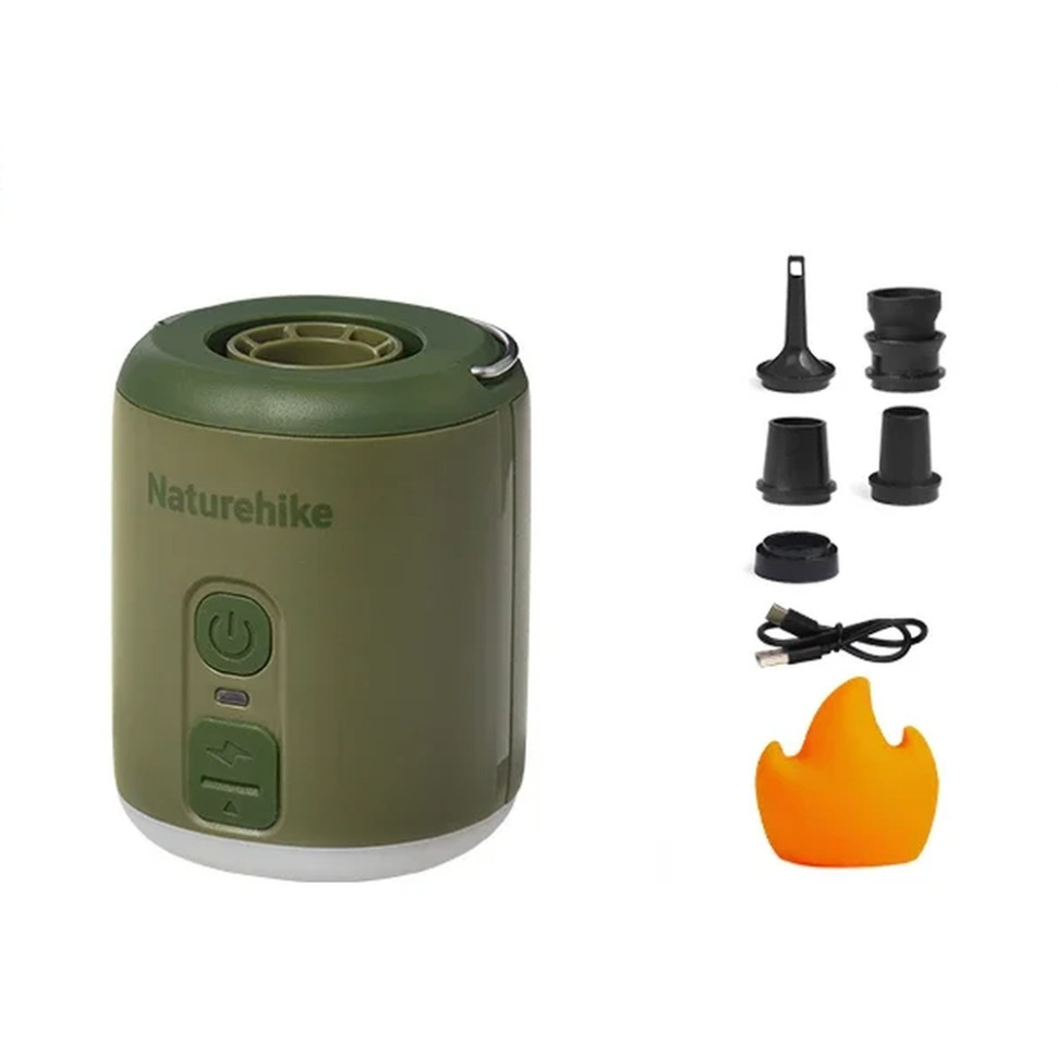320944.970 Міні насос - нічник - вентилятор Naturehike CNK2300DQ022, темно-зелений - Зображення 1