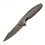 Ніж складаний туристичний Ruike P128-SB, (9.3 см) 14C28N / 3cr14n чорний