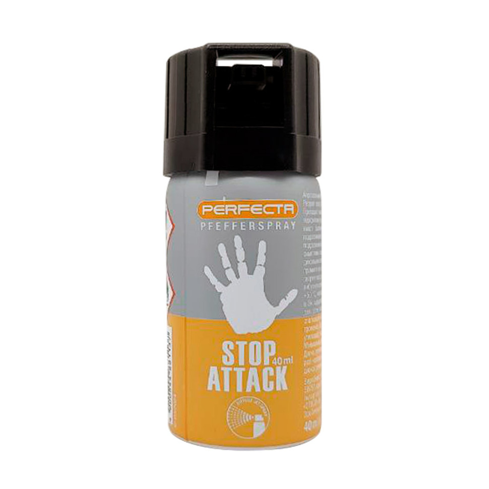 332293.970 Балончик газовий перцевий Umarex Perfecta Stop Attack 10%, 40 мл, конусне розпилення - Зображення 1