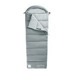 Спальник з капюшоном із звичайним мішком для зберігання Naturehike M400 CNK2350WS023, (1°C), лівий, сірий