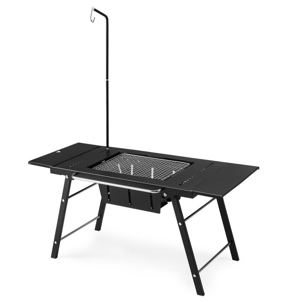 338400.970 Стіл для барбекю сталевий Naturehike CNK2350CF018, чорний - Зображення 1