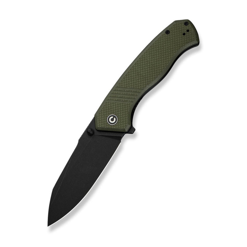 345019.970 Ніж складаний туристичний Civivi Placoid, (9.3 см) 14C28N / G10 темно-зелений - Зображення 1