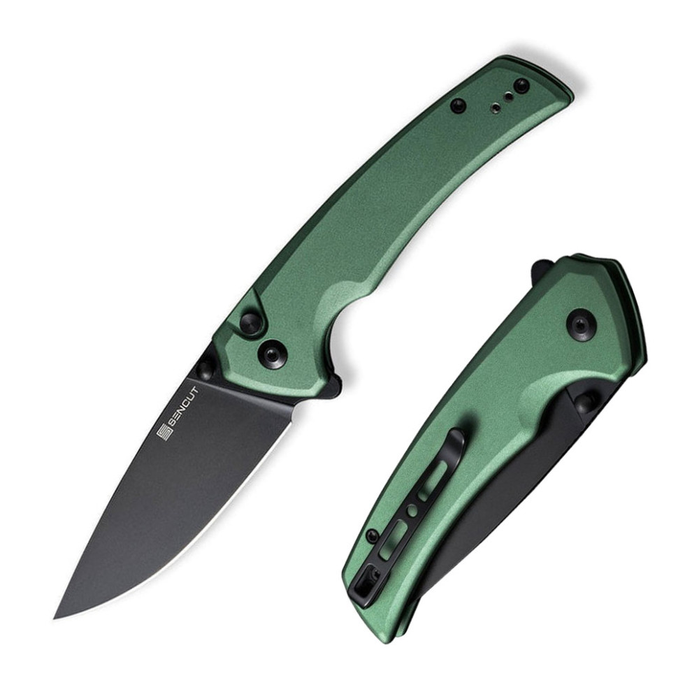 345155.970 Ніж складаний туристичний Sencut Serene, (8.8 см) D2 / Aluminum зелений - Зображення 1