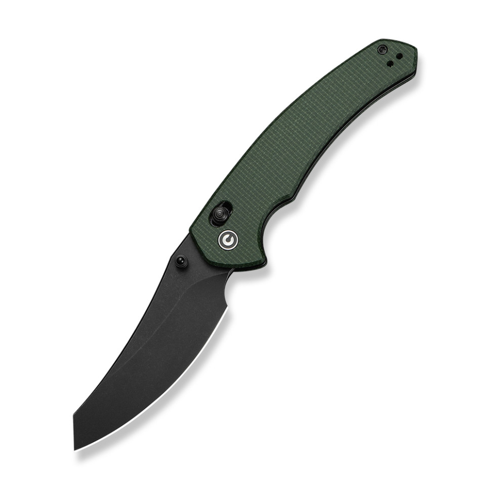 357722.970 Ніж складаний туристичний Civivi Sixgill, (8.7 см) Nitro-V / Micarta темно-зелений - Зображення 1