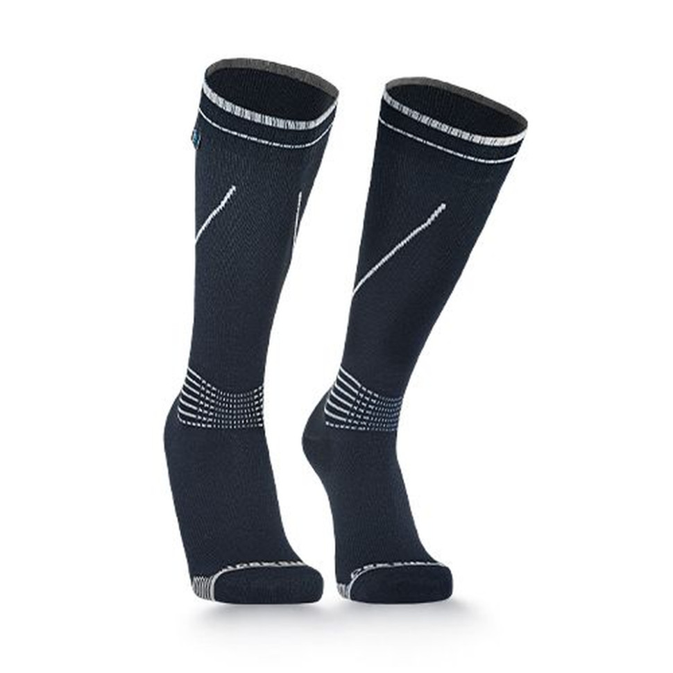 360877.970 Водонепроникні шкарпетки Dexshell Longlite Socks 2.0, сірі полоски, розмір M (39-42) - Зображення 1