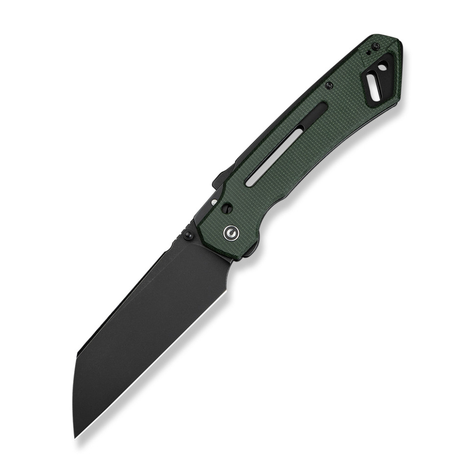 361909.970 Ніж складаний тактичний Civivi Buster FG, (10.7 см) Nitro-V / Micarta темно-зелений - Зображення 1