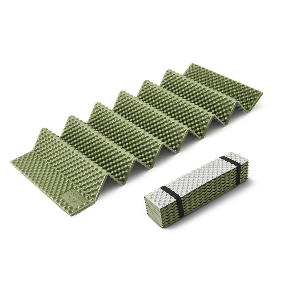 365781.970 Килимок туристичний складаний одномісний IXPE Naturehike CNK2450WS044 з алюмінієвою плівкою, 195x60x1.8 см, оливковий - Зображення 1