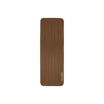 Матрац туристичний надувний одномісний Naturehike CNK2450WS034, 198х68х9.5 см, коричневий, для кемпінгу із мішком для надування