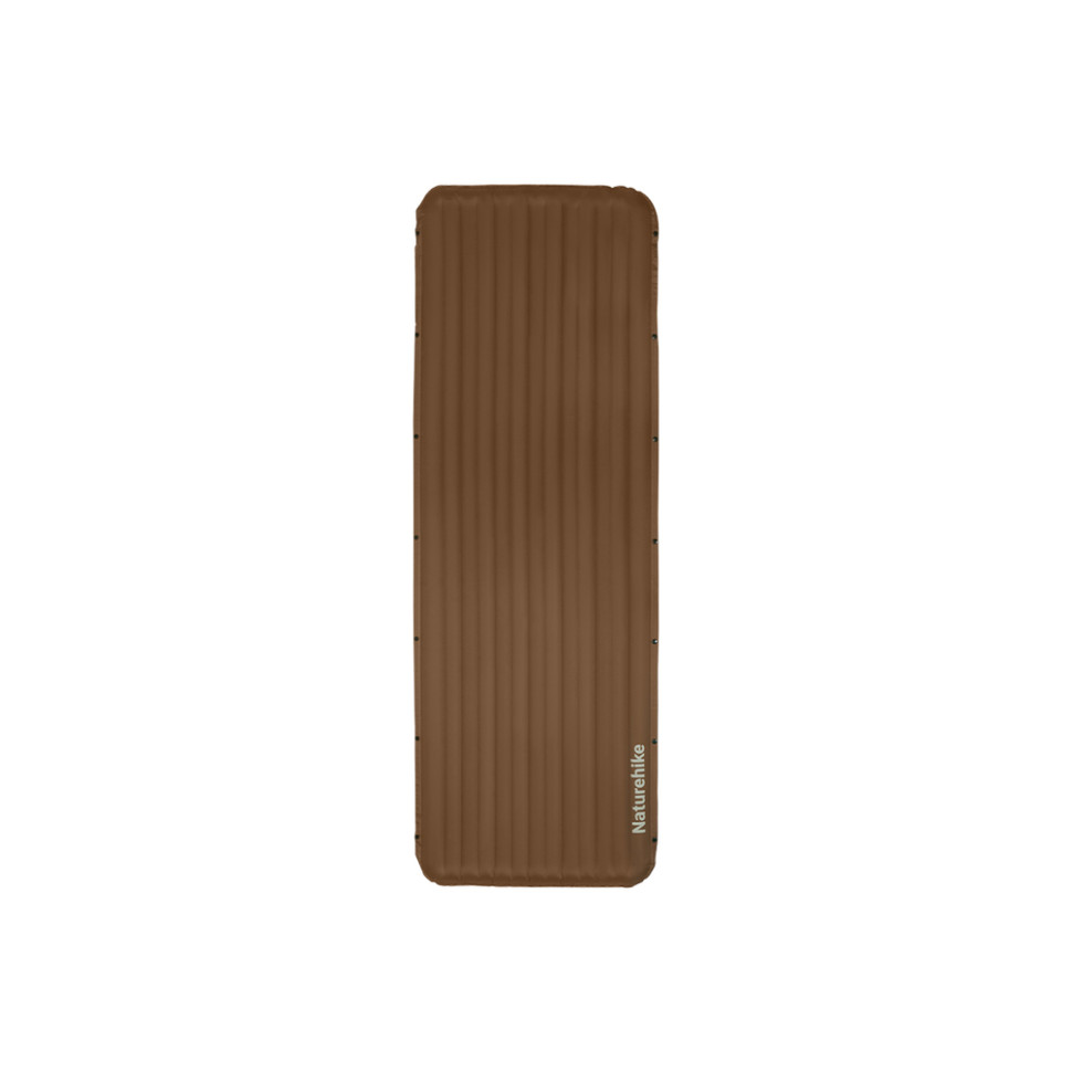 365818.970 Матрац туристичний надувний одномісний Naturehike CNK2450WS034, 198х68х9.5 см, коричневий, для кемпінгу із мішком для надування - Зображення 1