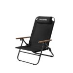 Крісло складане з регульованим нахилом Naturehike CNK2550JJ012, вуглецева сталь, чорний