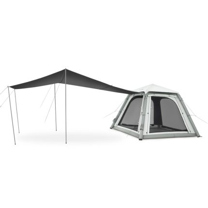 Намет чотиримісний автоматичний надувний із тентом Naturehike Ango CNK2550WS017, сірий