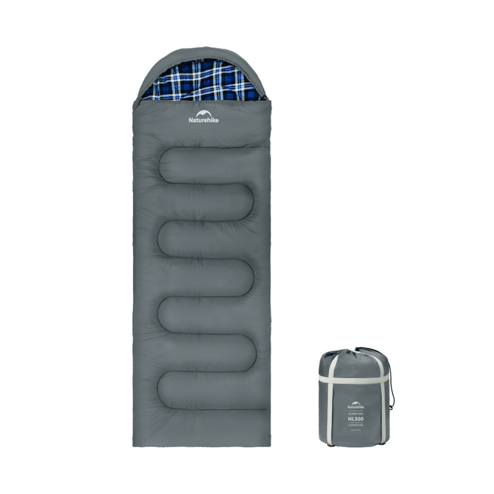 369727.970 Спальний мішок з капюшоном Naturehike Clear Sky HL500 CNK2450WS042, сірий - Зображення 1