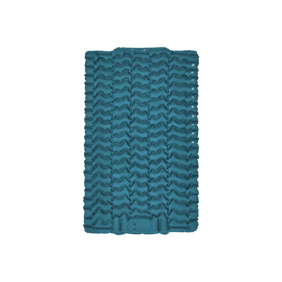 370264.970 Матрац туристичний надувний двомісний Naturehike CNK2550WS019, 200х125х6.5 см, синій, для кемпінгу із мішком для надування - Зображення 1