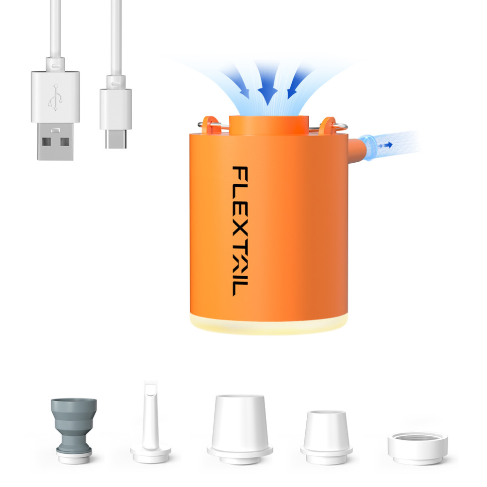 377065.970 Насос-ліхтар кемпінговий Flextail Tiny Pump Х, помаранчевий - Зображення 1