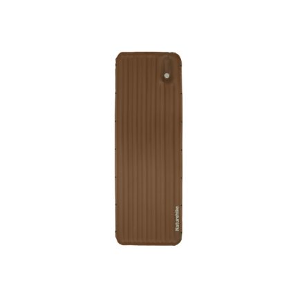 Матрац туристичний надувний одномісний  Naturehike CNK2450WS035, 198х68х9.5 см, коричневий із вбудованою помпою для надування