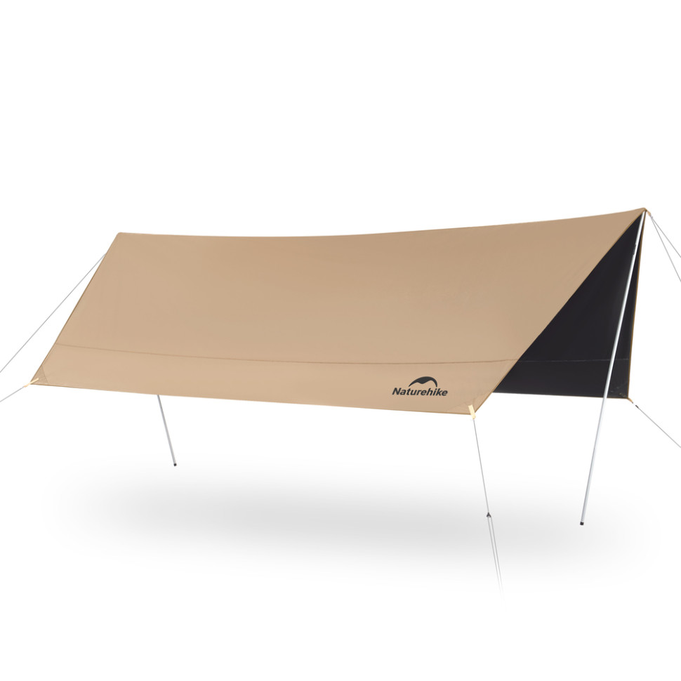 389049.970 Тент-навіс Naturehike CNK2350WS015 Cloud Skies Tarp Lite, 550x465 см, коричневий - Зображення 1