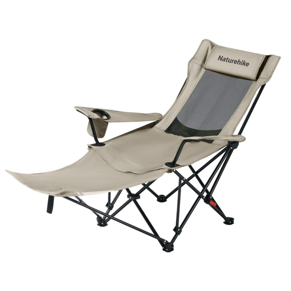 389292.970 Крісло-шезлонг складане Naturehike CNK2550JJ023 Nightfall T05, сталь, хакі - Зображення 1