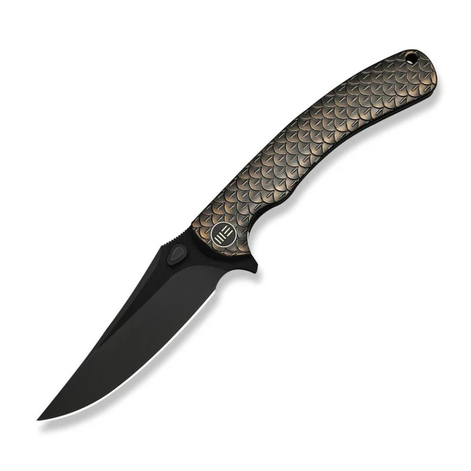 401518.970 Ніж складаний туристичний Weknife Dracarys, (9.1 см) Böhler M390 / титан 6AL4V бронзовий/чорний - Зображення 1