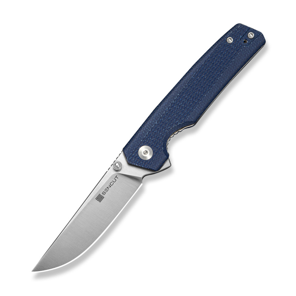 410218.970 Ніж складаний кишеньковий Sencut Stria, (7,9 см) D2 / Micarta синій - Зображення 1