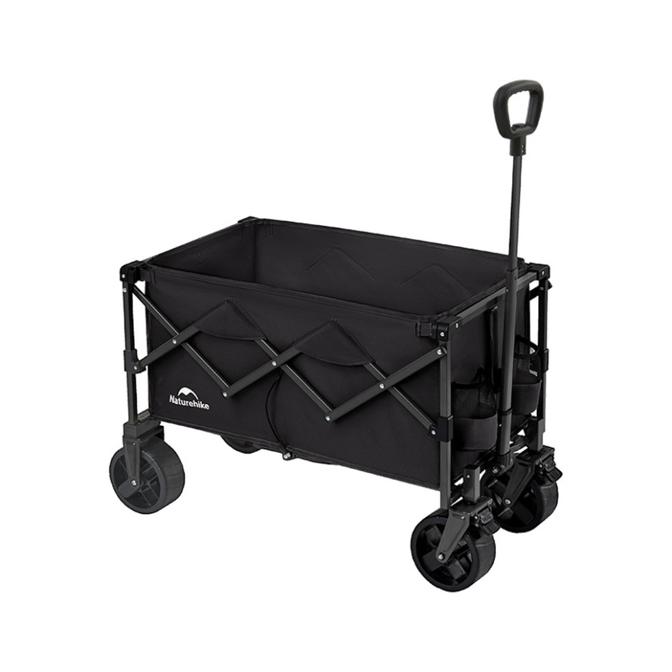 410366.970 Складаний легкий кемпінговий візочок Naturehike CNK2350JJ012, 100 л, чорний - Зображення 1