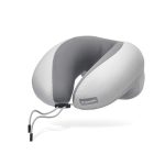 Подушка надувна для шиї Naturehike CNK2550WS040, сіра з чохлом для надування