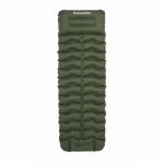 Матрац туристичний надувний одномісний Naturehike CNK2550WS019, 200x60x9.5 см, зелений, прямокутний із вбудованою помпою